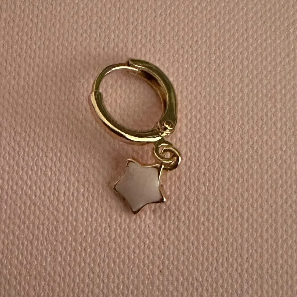 Mix and match fashion Moon + Star gold plated enamel earrings piercings